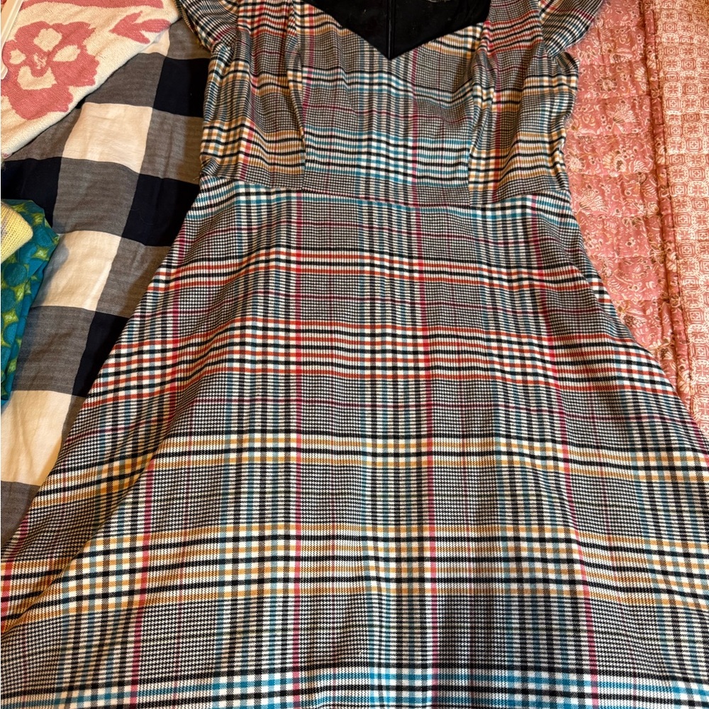 Anthropologie Moulinette Soeurs Plaid Dress